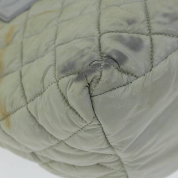 CHANEL Cococoon Hand Bag Nylon Gray CC Auth bs9551 - Picture 10 of 16